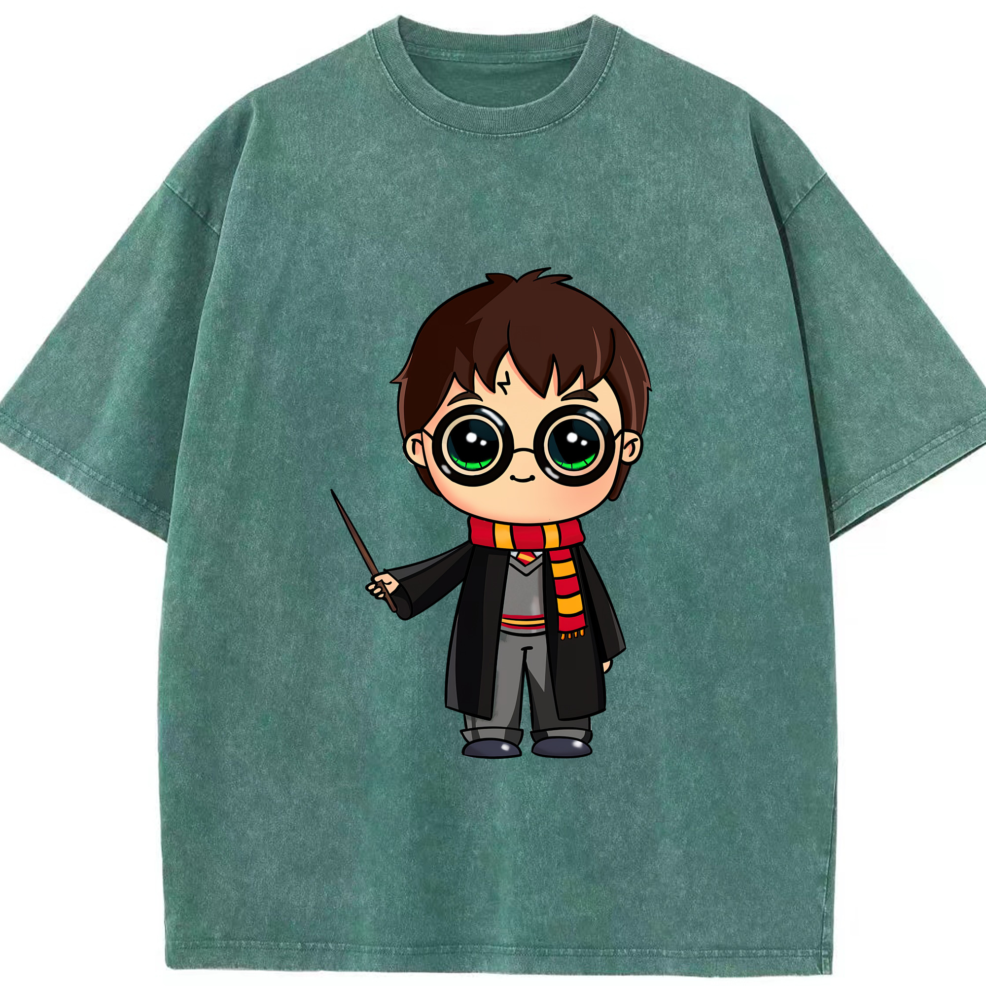 （画像用） Harry Potter ハリー・ポッターシリーズ 綿100% ヴィンテージ風 半袖Tシャツ（フロントプリント）